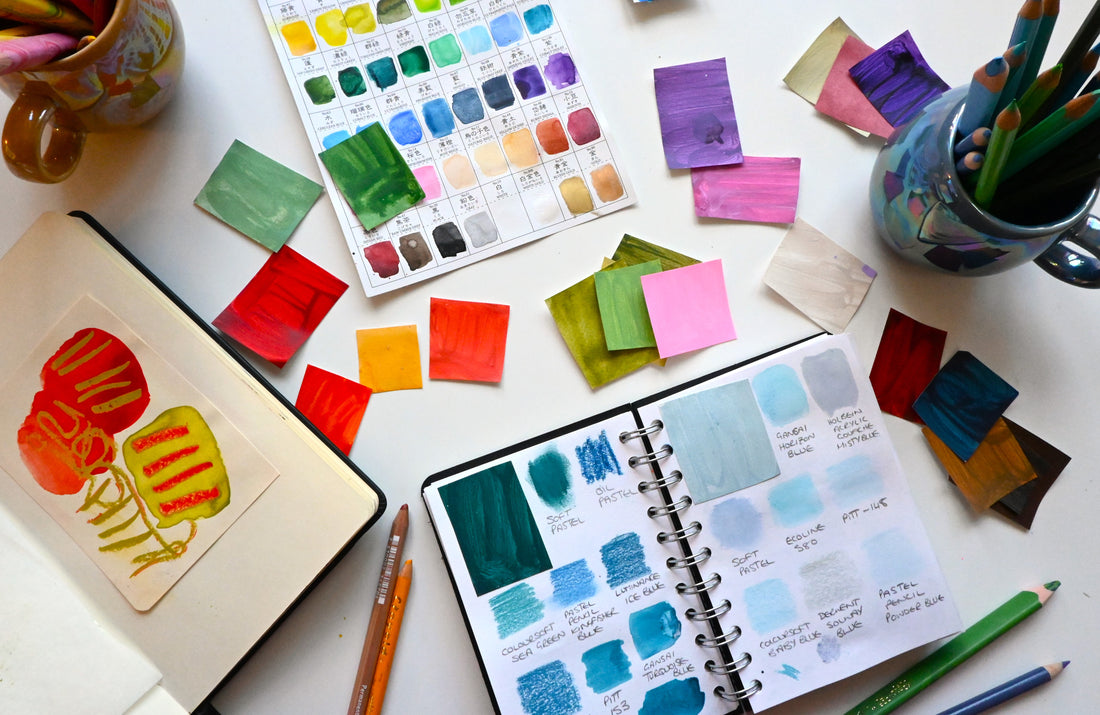 Unlocking my signature palette - the surprising journey from canvas to sketchbook